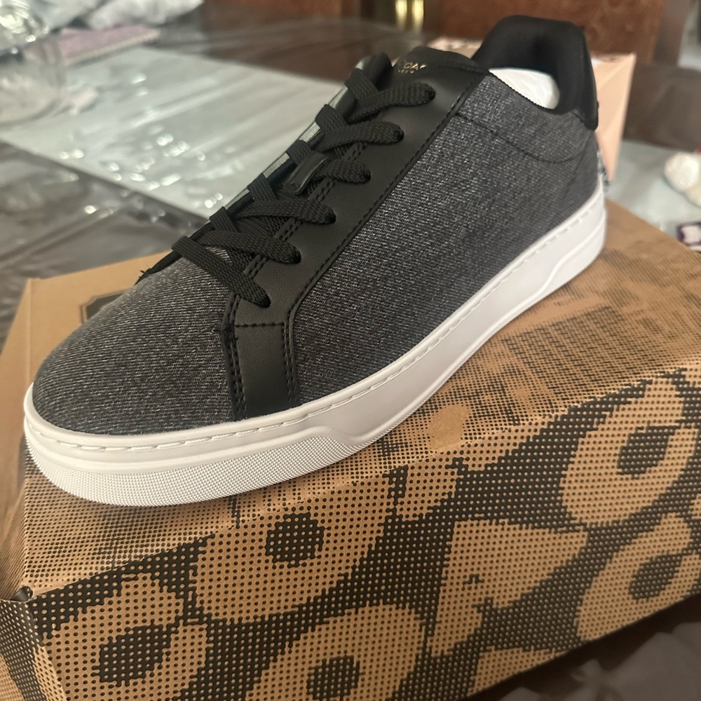 Black and Gray Coach Men's Highline Sneakers